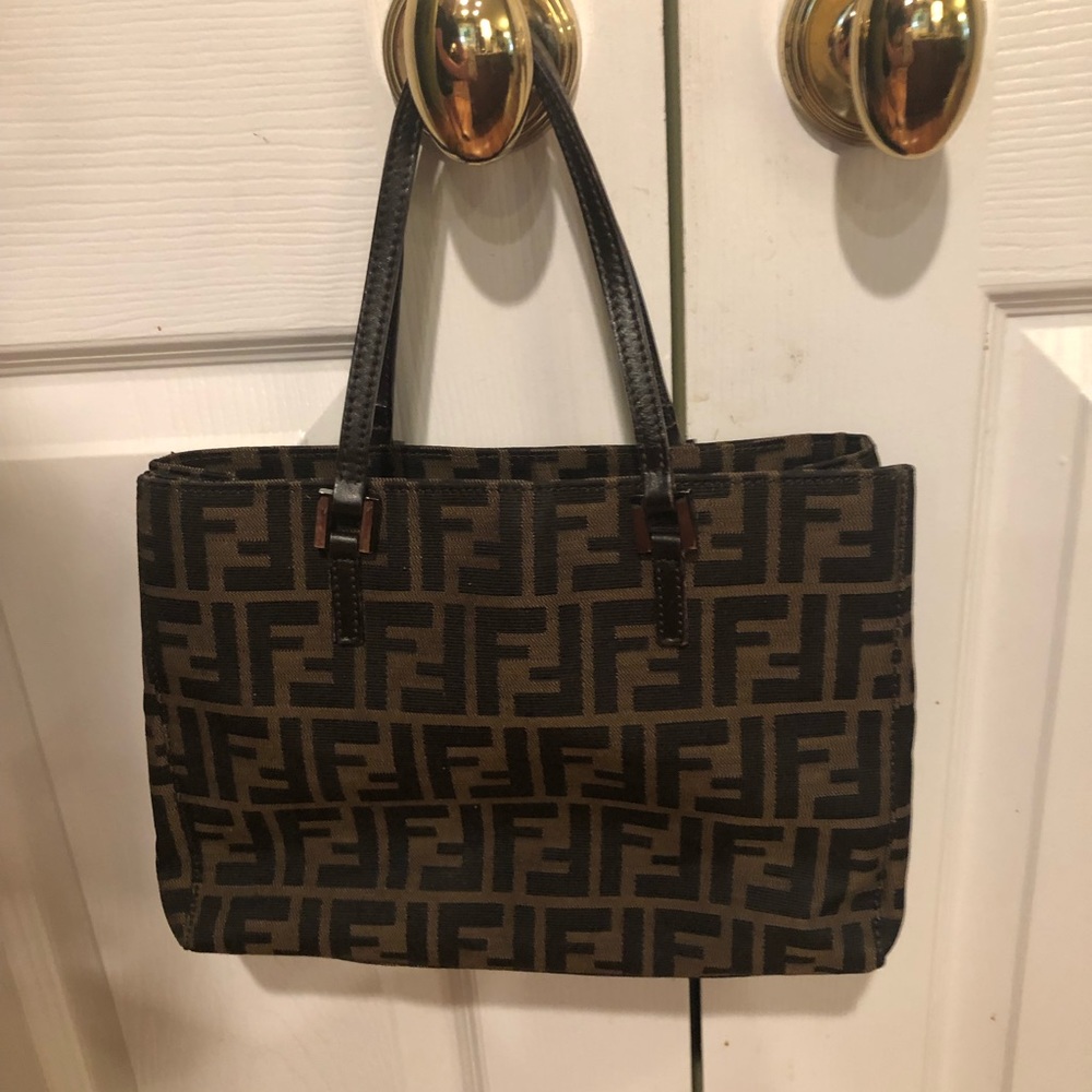 Authentic Vintage Fendi Zucca Handbag
